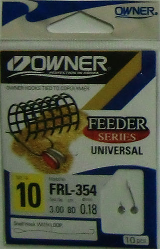 OWNER Haken Feeder Universal, Silber FRL-354 Gr.10-0,18mm