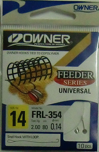 OWNER Haken Feeder Universal, Silber FRL-354 Gr.14-0,14mm