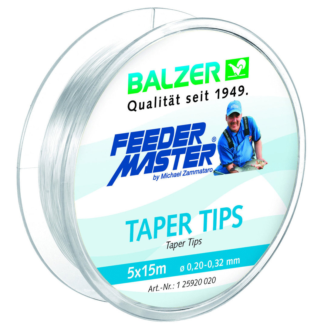 Feedermaster® Taper Tips Von 0,32 mm auf 0,20 mm verjüngte Schlagschnur
