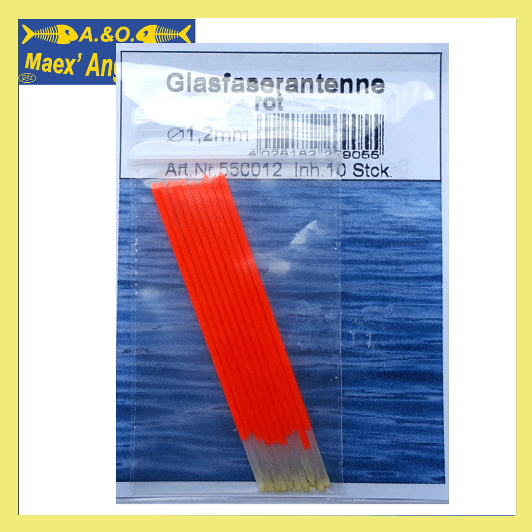 Glasfaserantennenset 10 St.rot D= 1,2mm